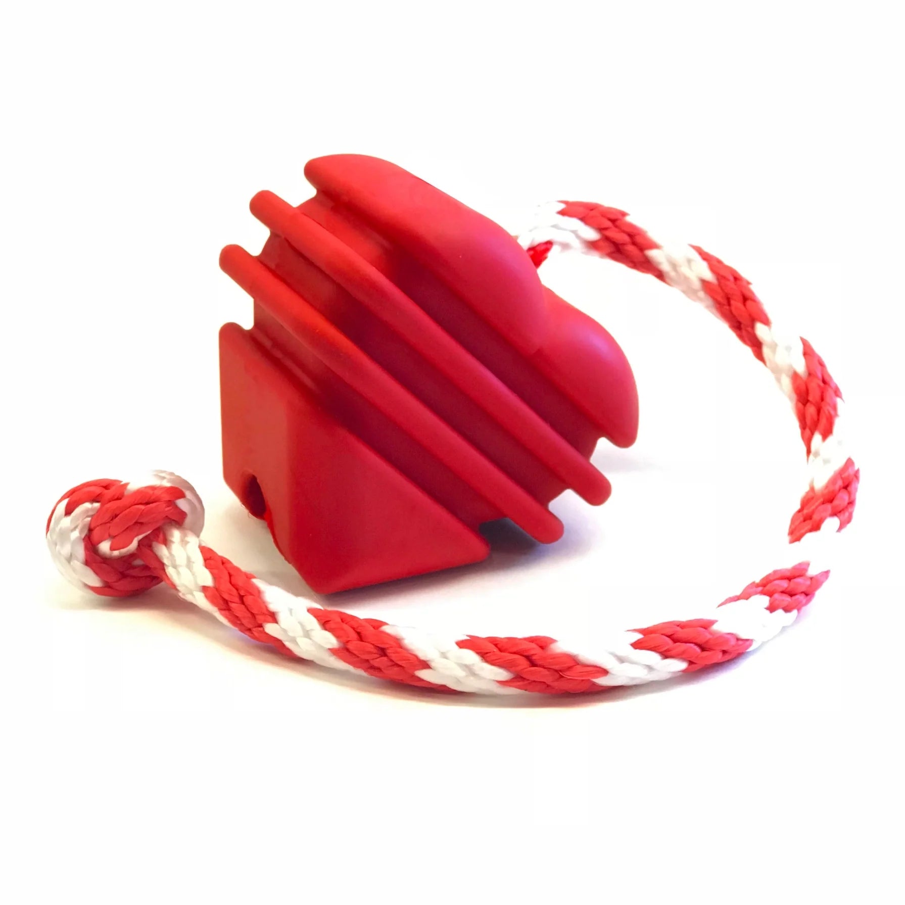 Heart on a String: Ultra-Durable Rubber Rope Toy for Dogs