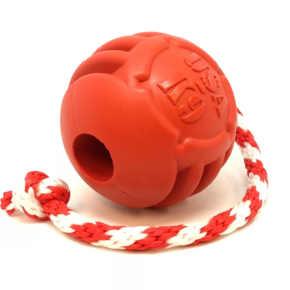 Durable Rubber Rope Dog Toy for Tough Chewers