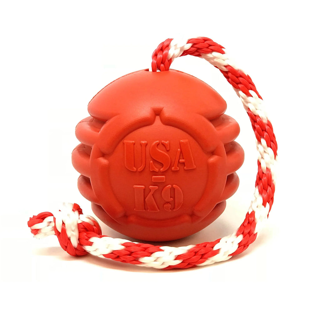 Durable Rubber Rope Dog Toy for Tough Chewers